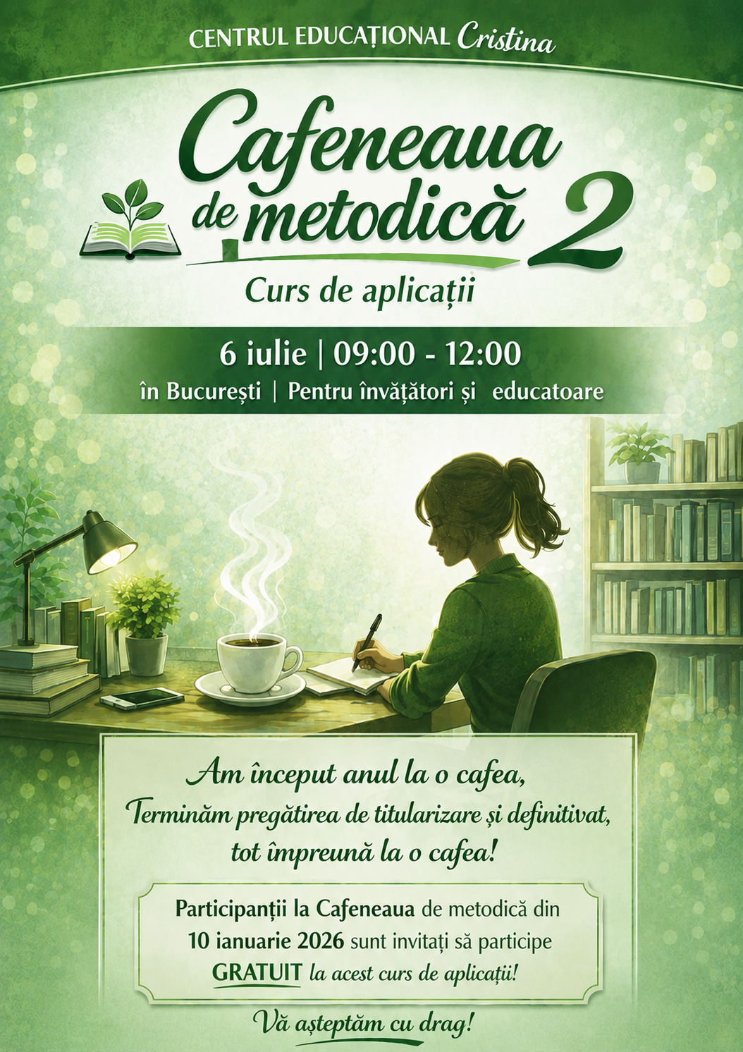 #22 Cafeneaua de metodică 2 - Curs de aplicații - Învățători și Educatoare - online (gratuit pentru participanții din 10 ianuarie)