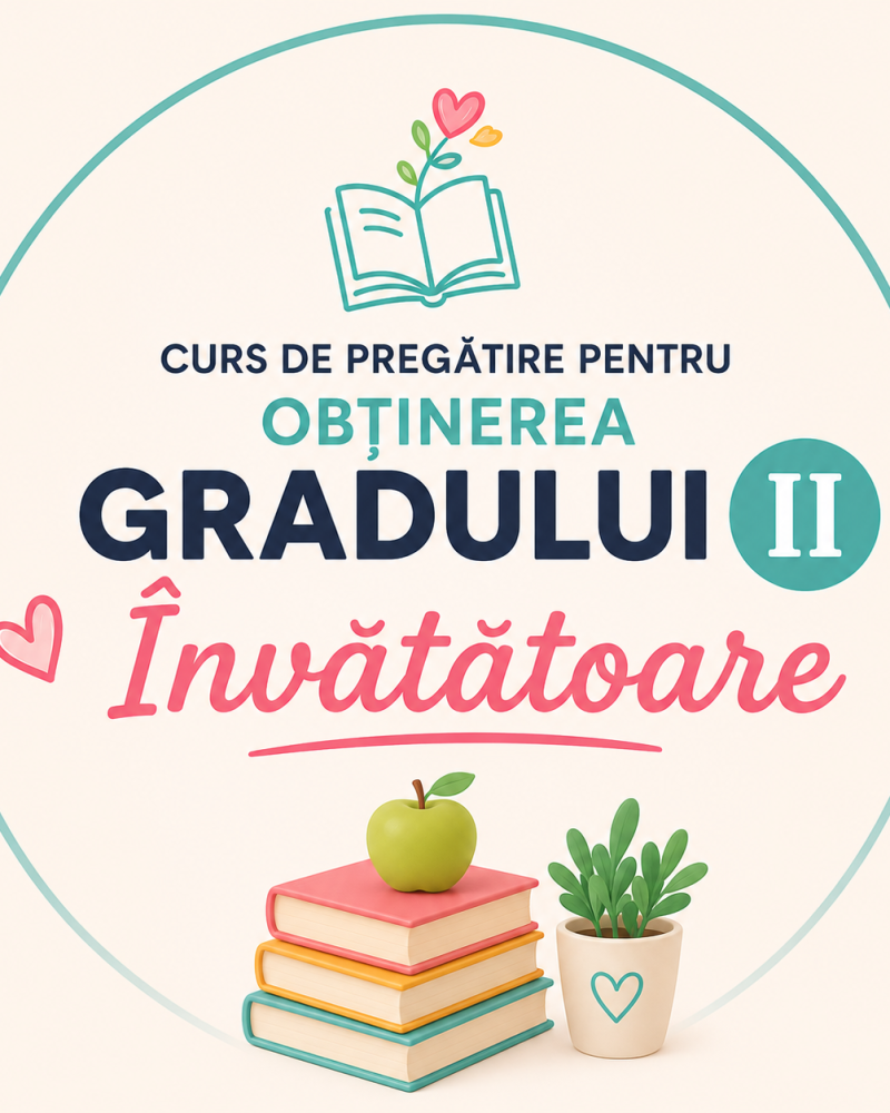 #33 "Curs de pregătire pentru obținerea Gradului II – Învățători" - Curs online